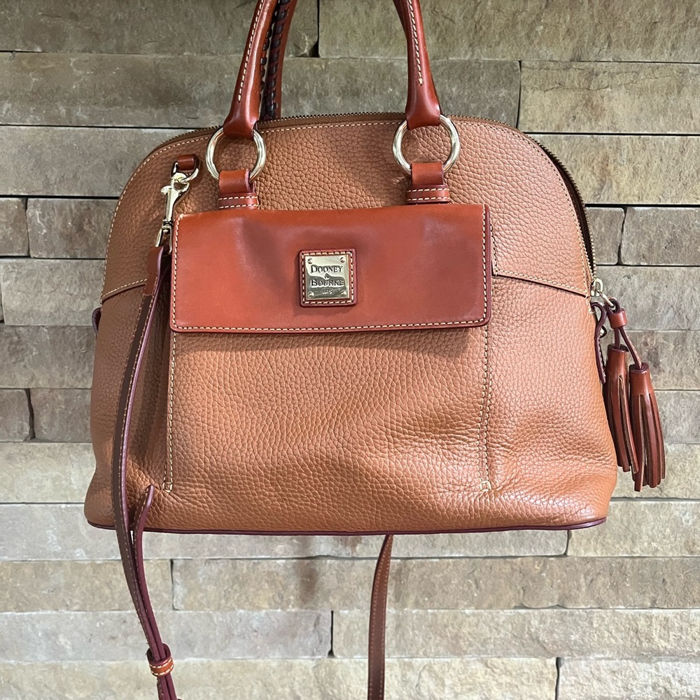 Dooney & Bourke Tan Aubrey Satchel
